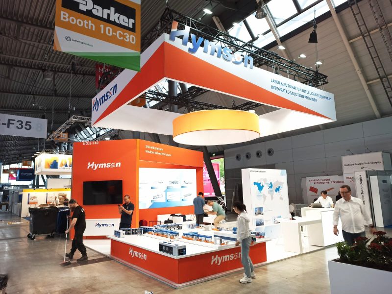 Custom trade fair stands Germany battery show booth poland