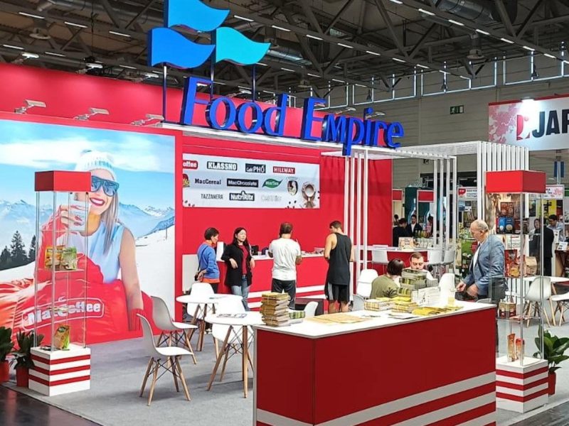 produkcja kasetony logo 3d led na targi targowe podwieszane stoiska targowe