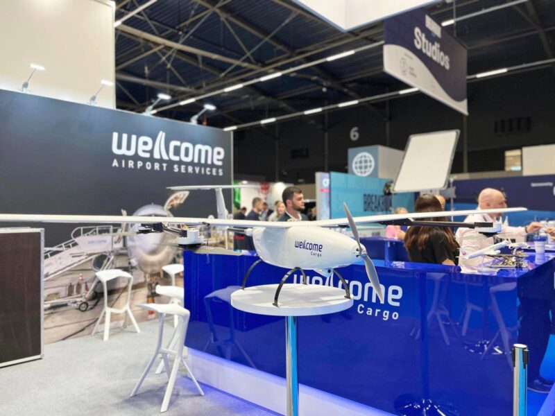 General view of the Welcome exhibition booth at Breakbulk Europe 2024 in Rotterdam