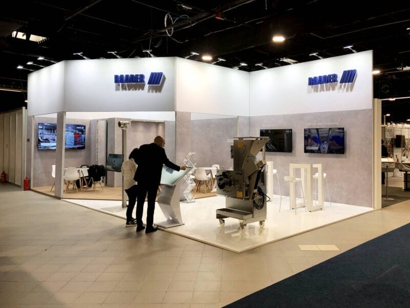 Professional trade show booth for Baader – design, production, and setup at Food Tech Expo in Poland.