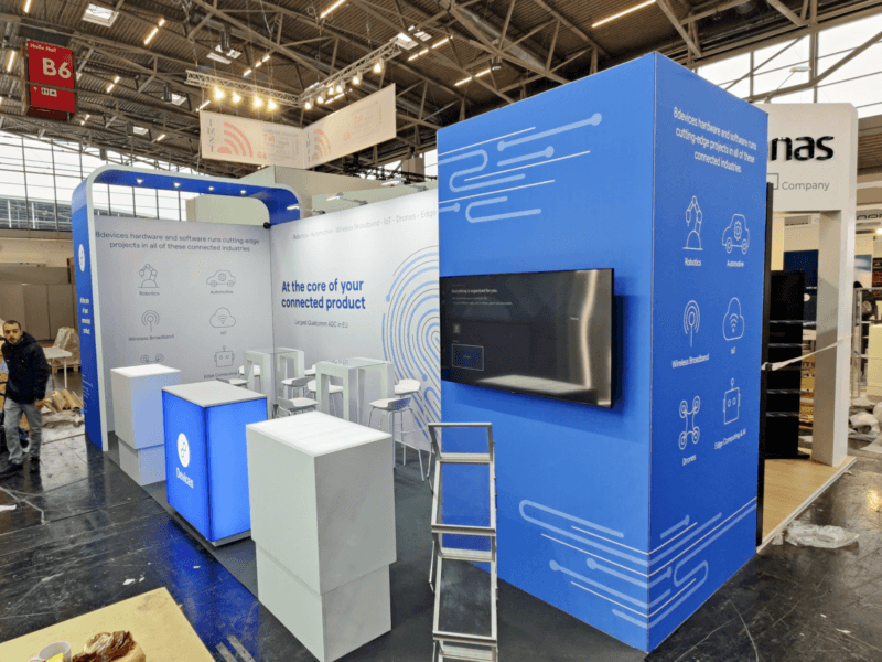 Budowa stoiska targowego na targach Electronica w Niemczech – Stand 360.