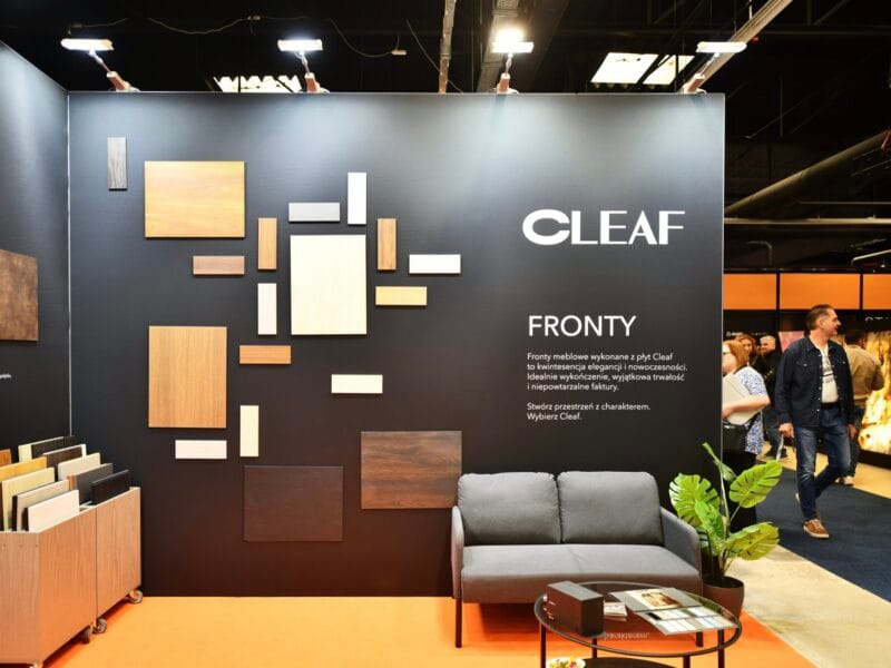 Custom-built trade show booth at Warsaw Home trade fair in Warsaw