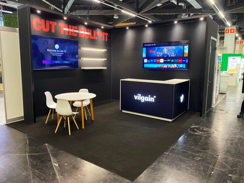 Trade show booth at BIOFACH Germany, built by Stand 360. Exhibition stand construction and installation in Germany.