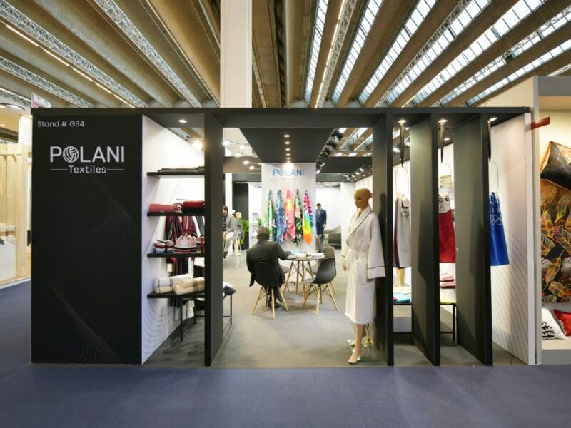 Zabudowa stoiska targowego Niemcy Heimtextil Frankfurt