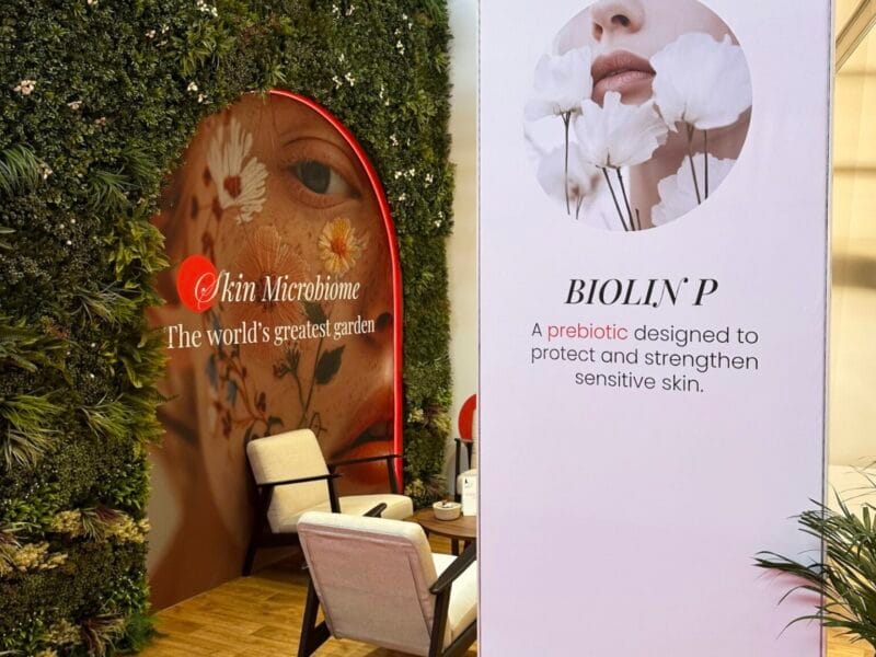 Modular wall branding In-Cosmetics Amsterdam
