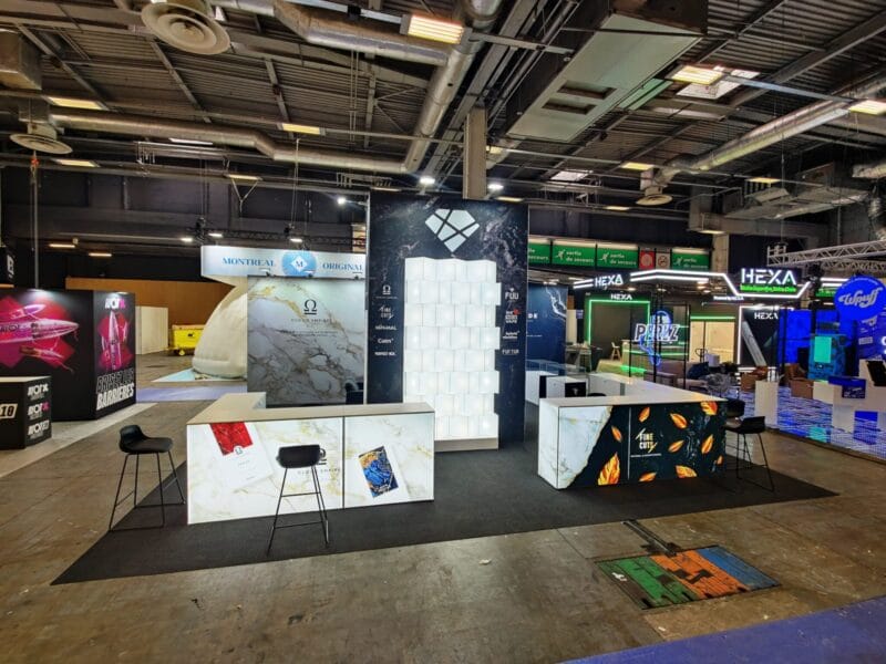 Furniture rental for exhibitions France Vapexpo Paris